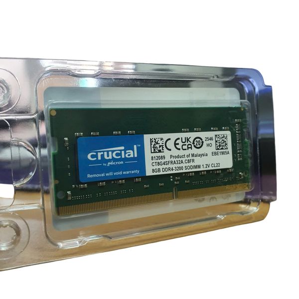  RAM Laptop Crucial 8GB DDR4 | (1x8GB), 3200MHz CT8G4SFRA32A 