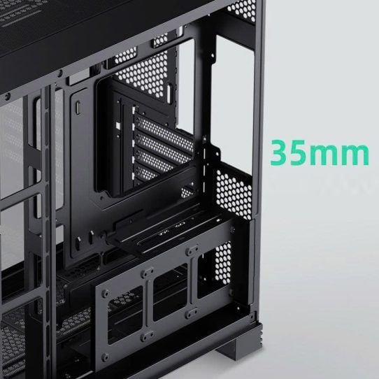  Thùng máy Leopard AX-2 | ATX, Màn hình LCD, ARGB, Không kèm fan, Đen 
