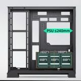  Thùng máy Leopard AX-2 | ATX, Màn hình LCD, ARGB, Không kèm fan, Đen 