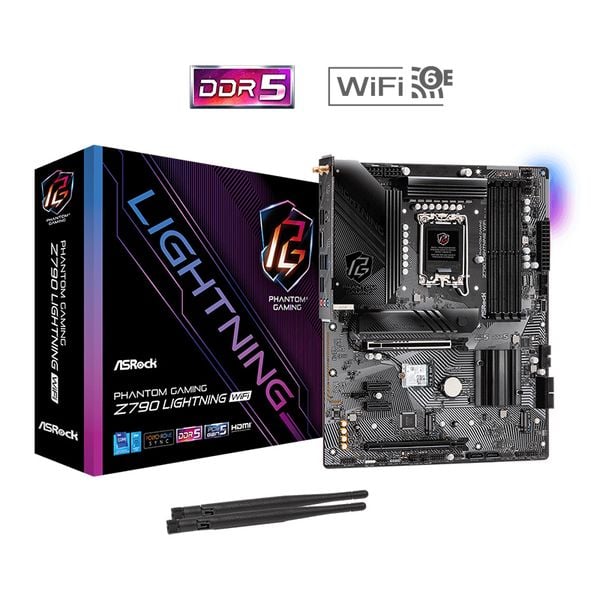 Mainboard ASRock Z790 Lightning Wifi DDR5 | LGA 1700, ATX, 4 khe RAM 