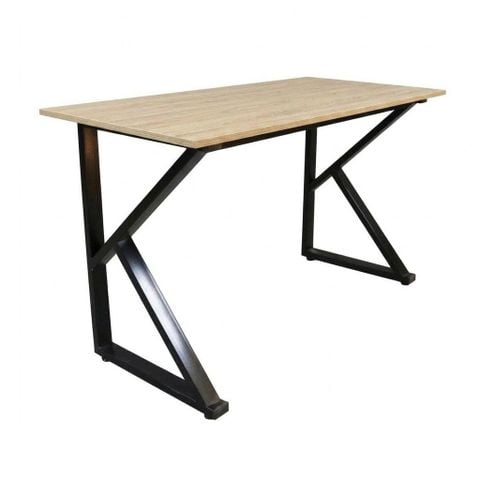 Bàn Gaming Chữ K 1m2 | Thép, Mặt bàn P1PB, Chân đen / Mặt vân gỗ