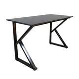  Bàn Gaming Chữ K 1m4 | Thép, Mặt bàn P1PB, Khung đen / Mặt đen 