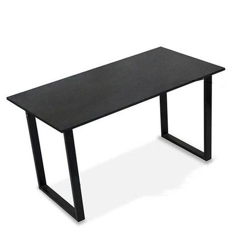 Bàn Gaming Chữ U 1m2 | Thép, Mặt bàn P1PB, Chân đen / Mặt đen