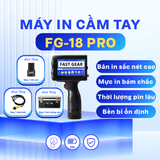 Máy In Date Cầm Tay FG 18 Pro - Tiếng Việt (Mực trắng, vàng, đỏ, xanh, đen) - In NSX, HSD, Logo, QR, Mã Vạch Trên Mọi Vật Liệu 