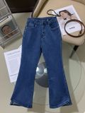  BIGSIZE QUẦN JEAN LOE LAI XẺ, DÀI 96 CM, BIGSIZE, ĐẬM 