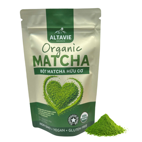 Bột Trà Xanh Matcha Ceremonial Hữu Cơ Altavie 50g