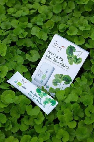 Bột đậu xanh rau má hữu cơ Hằng Organic