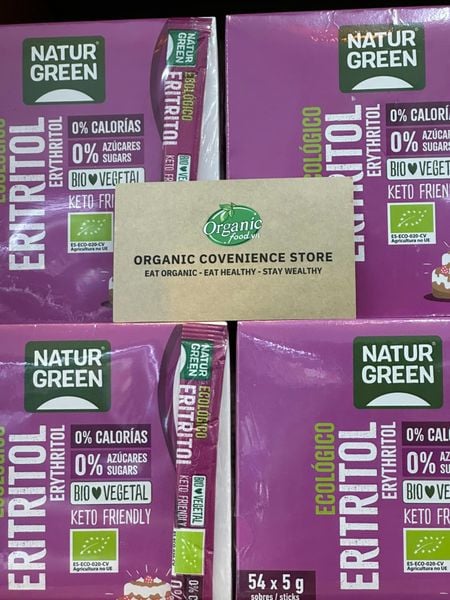 Đường ăn kiêng Erythritol hữu cơ Naturgreen gói 270 g