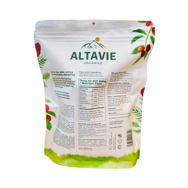 Táo đỏ hữu cơ Altavie 450g