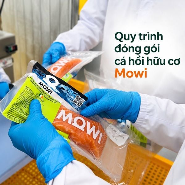 Cá hồi hữu cơ phi lê đông lạnh Mowi 180g