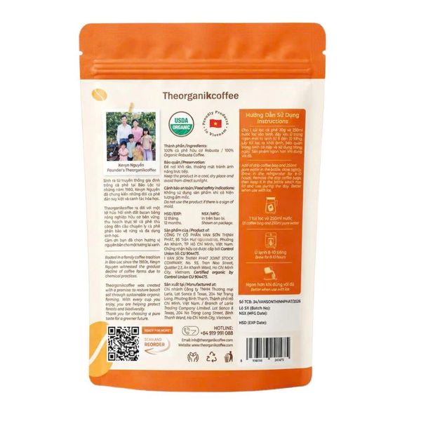 Cà phê hữu cơ ủ lạnh ( coldbrew) 150g