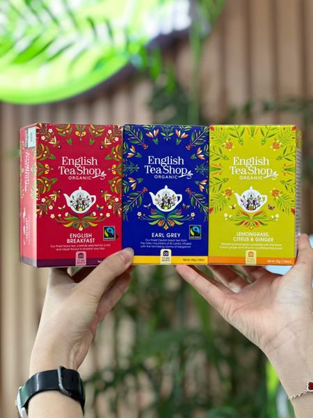 Trà organic english breakfast hiệu english tea shop loại 20g