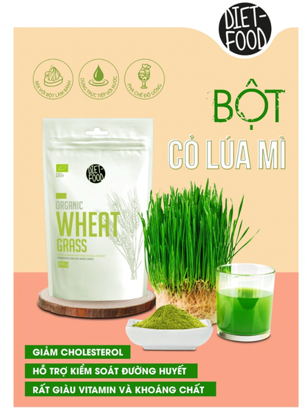 Bột cỏ lúa mì hữu cơ Diet Food 200g