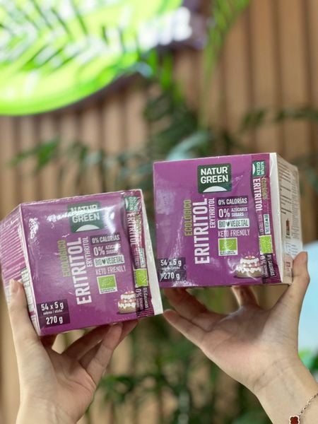Đường ăn kiêng Erythritol hữu cơ Naturgreen gói 270 g