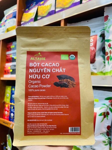 Bột cacao nguyên chất hữu cơ Altavie 250g