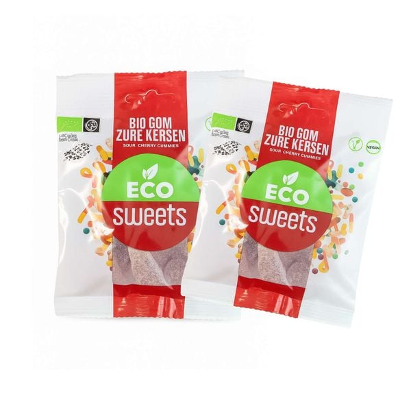 Kẹo dẻo hữu cơ vị cherry chua ECO Sweets 75 g