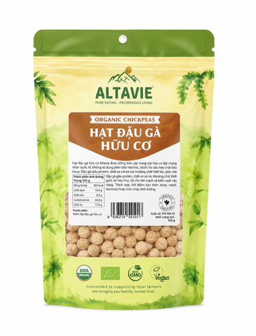 Hạt đậu gà hữu cơ Altavie 200g