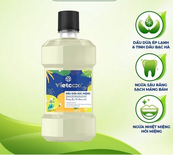 Dầu dừa súc miệng Vietcoco 225ml