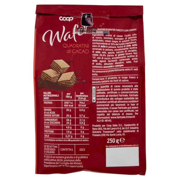 Bánh xốp nhân kem cacao Coop 250g