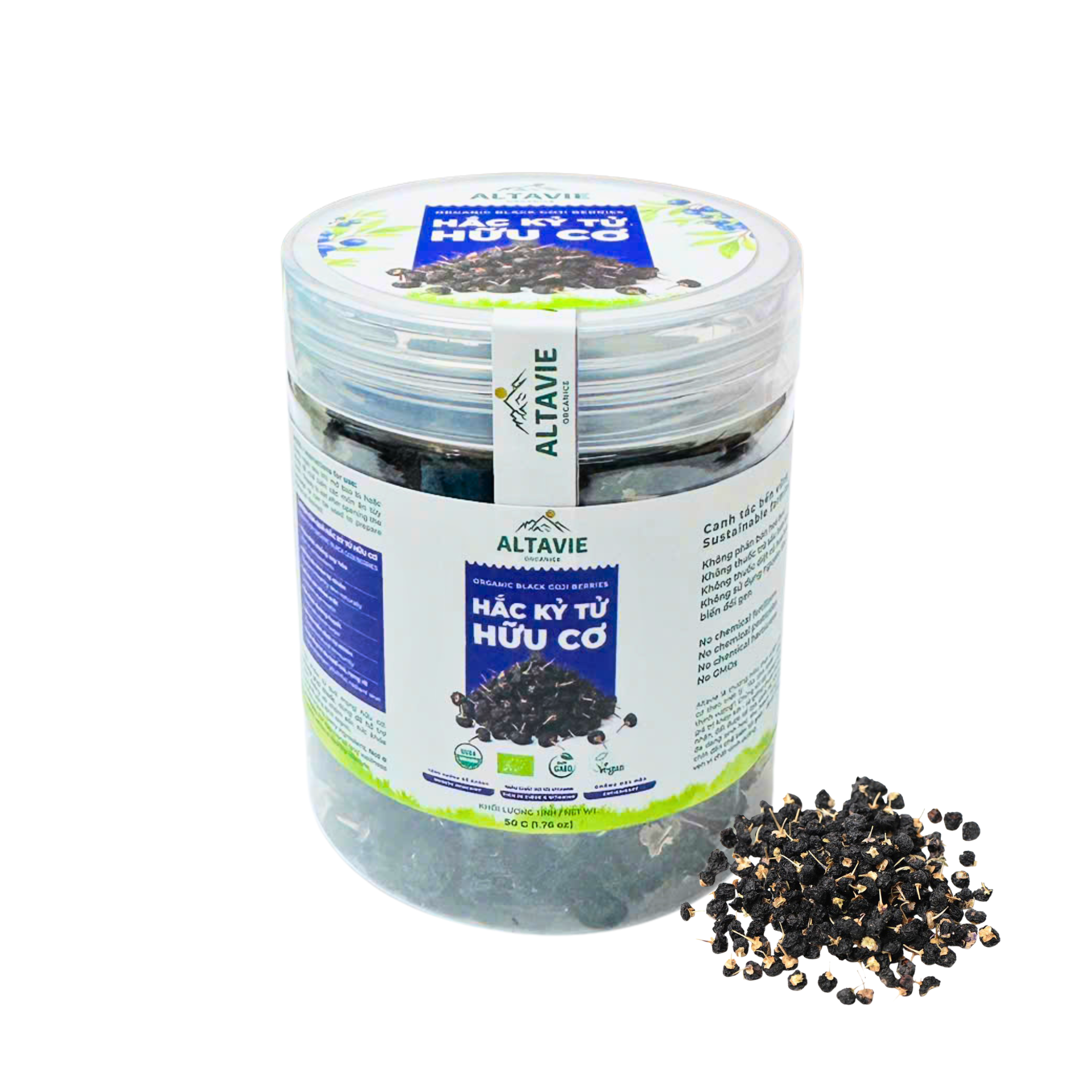 Hắc kỷ tử hữu cơ Altavie hũ 50g