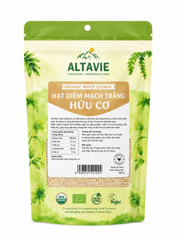Hạt diêm mạch trắng hữu cơ Altavie 200g