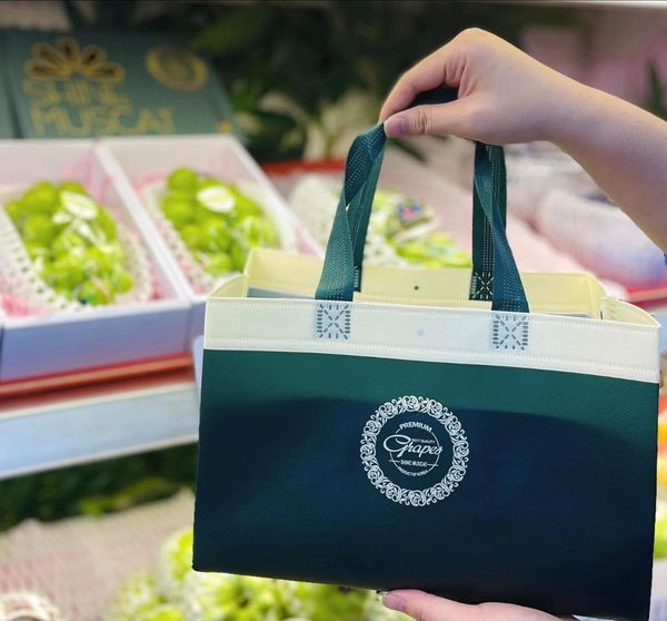 Hộp quà trái cây 03 - Hộp nho mẫu đơn Hàn Quốc cao cấp