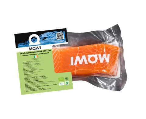 Cá hồi hữu cơ phile ướp lạnh Mowi 180g