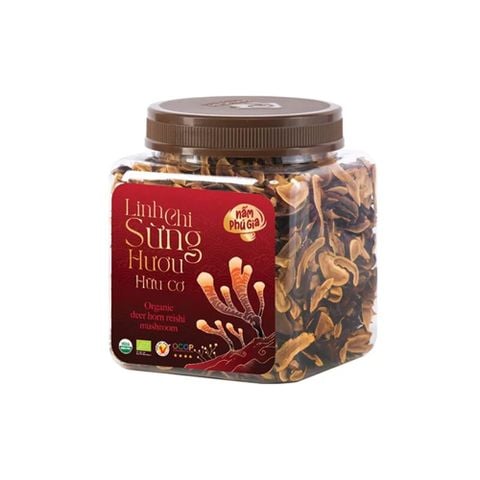 Nấm linh chi sừng hươu hữu cơ Phú Gia - 200g