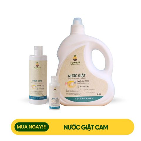Nước giặt Fuwa3e Hương cam 3500ml