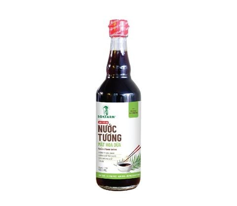 Nước Tương Mật Hoa Dừa SokFarm (ÍT MUỐI - 500ml)
