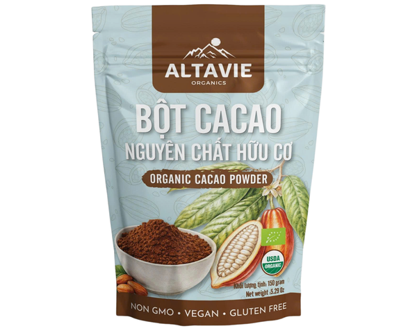 Bột cacao nguyên chất hữu cơ Altavie 150g