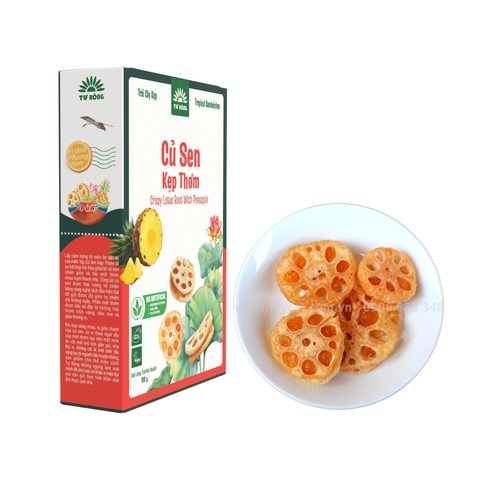 Củ sen kẹp thơm 100g (Hộp giấy)