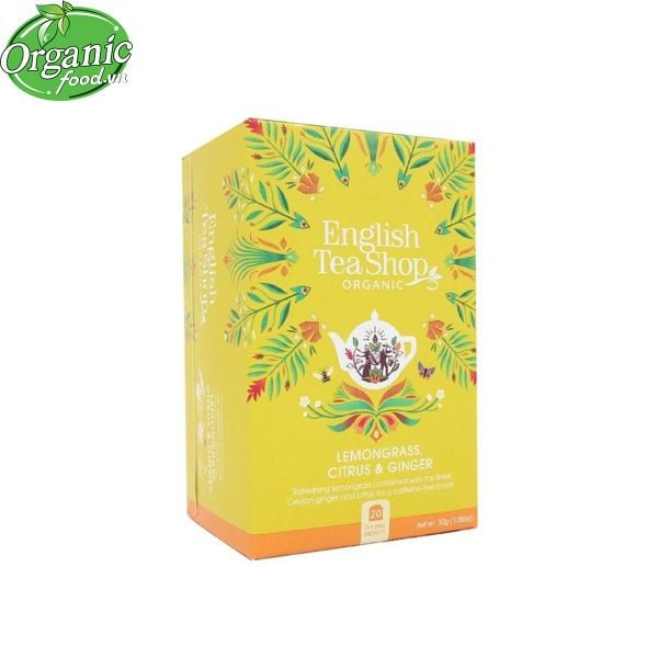 Trà Organic Lemongrass Citrus Và Ginger Hiệu English Tea Shop