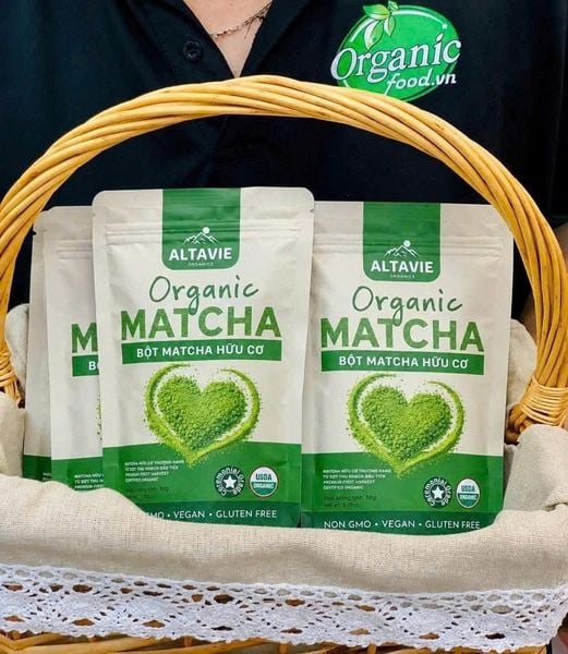 Bột Trà Xanh Matcha Ceremonial Hữu Cơ Altavie 50g