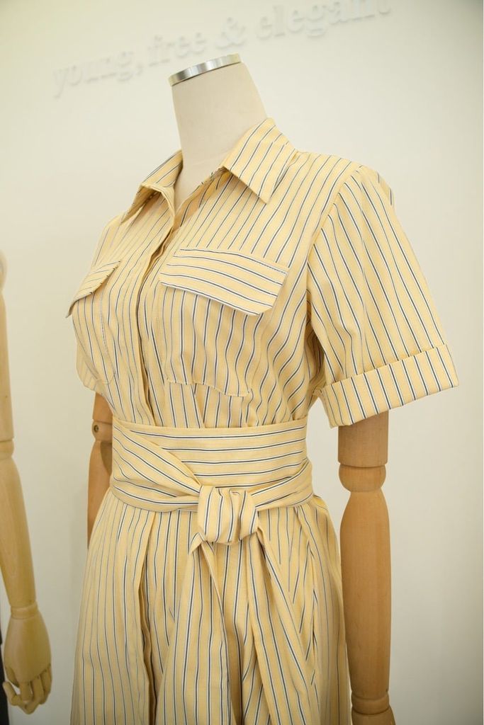 Belt Stripe Dress