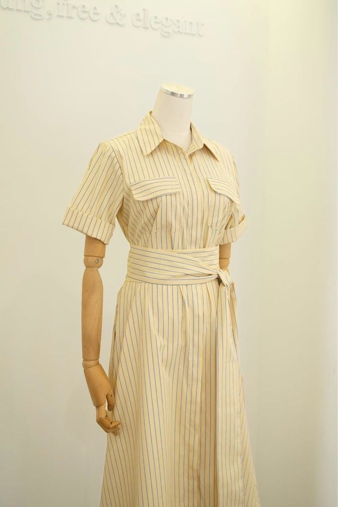 Belt Stripe Dress