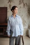  Suri Shirt - Kẻ xanh 