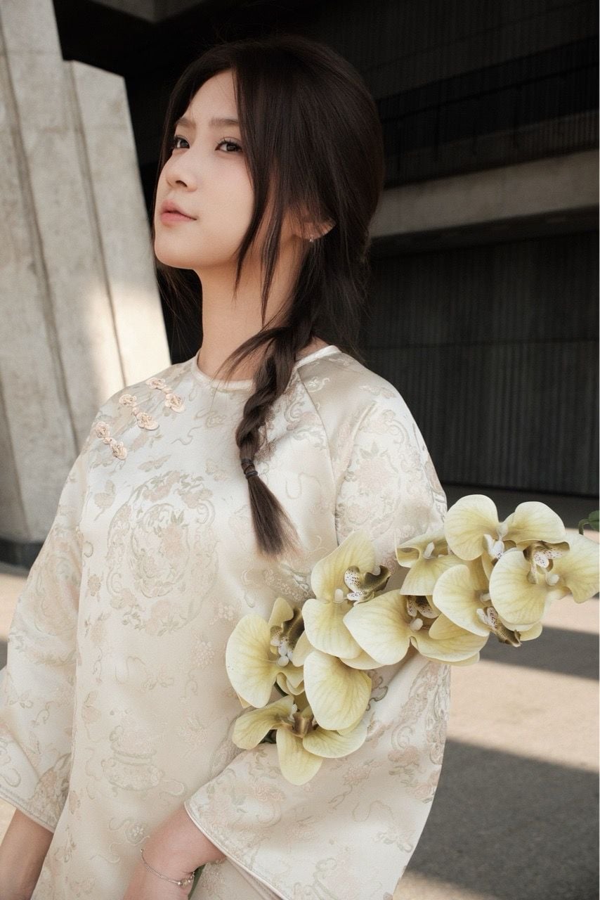  Áo Dài Vân - Gấm 