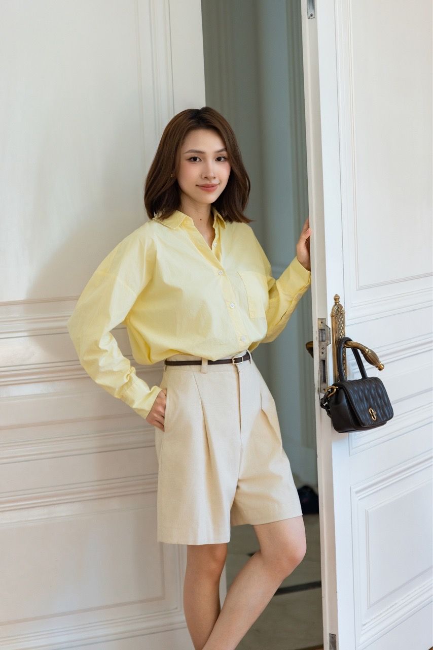  Solar Oversized Shirt - Butter 