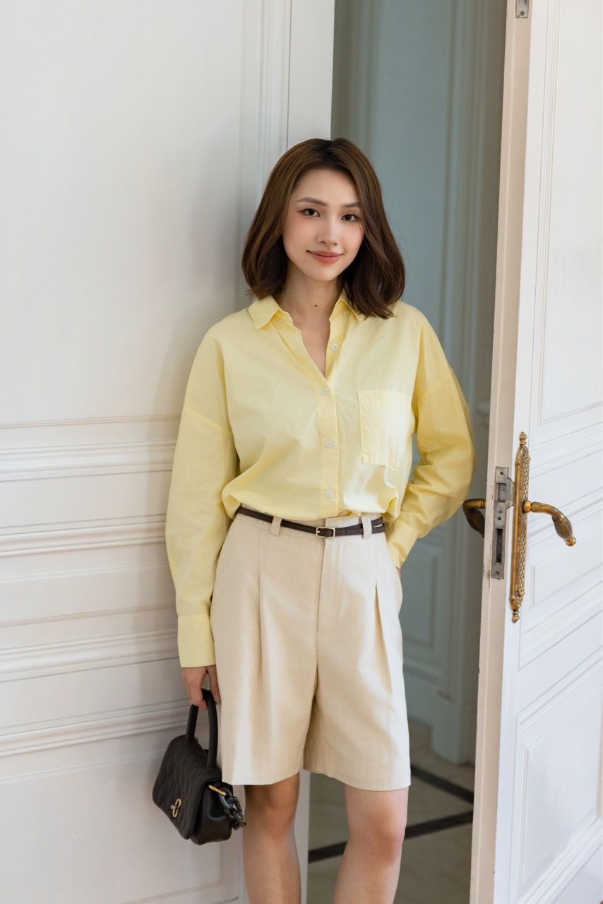  Solar Oversized Shirt - Butter 