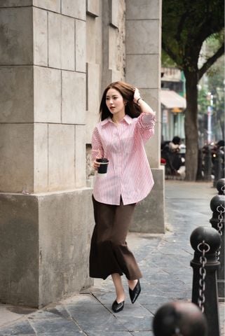  Sum Striped Shirt - Red 