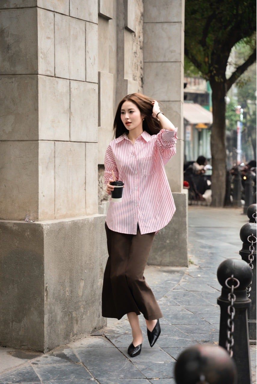  Sum Striped Shirt - Red 