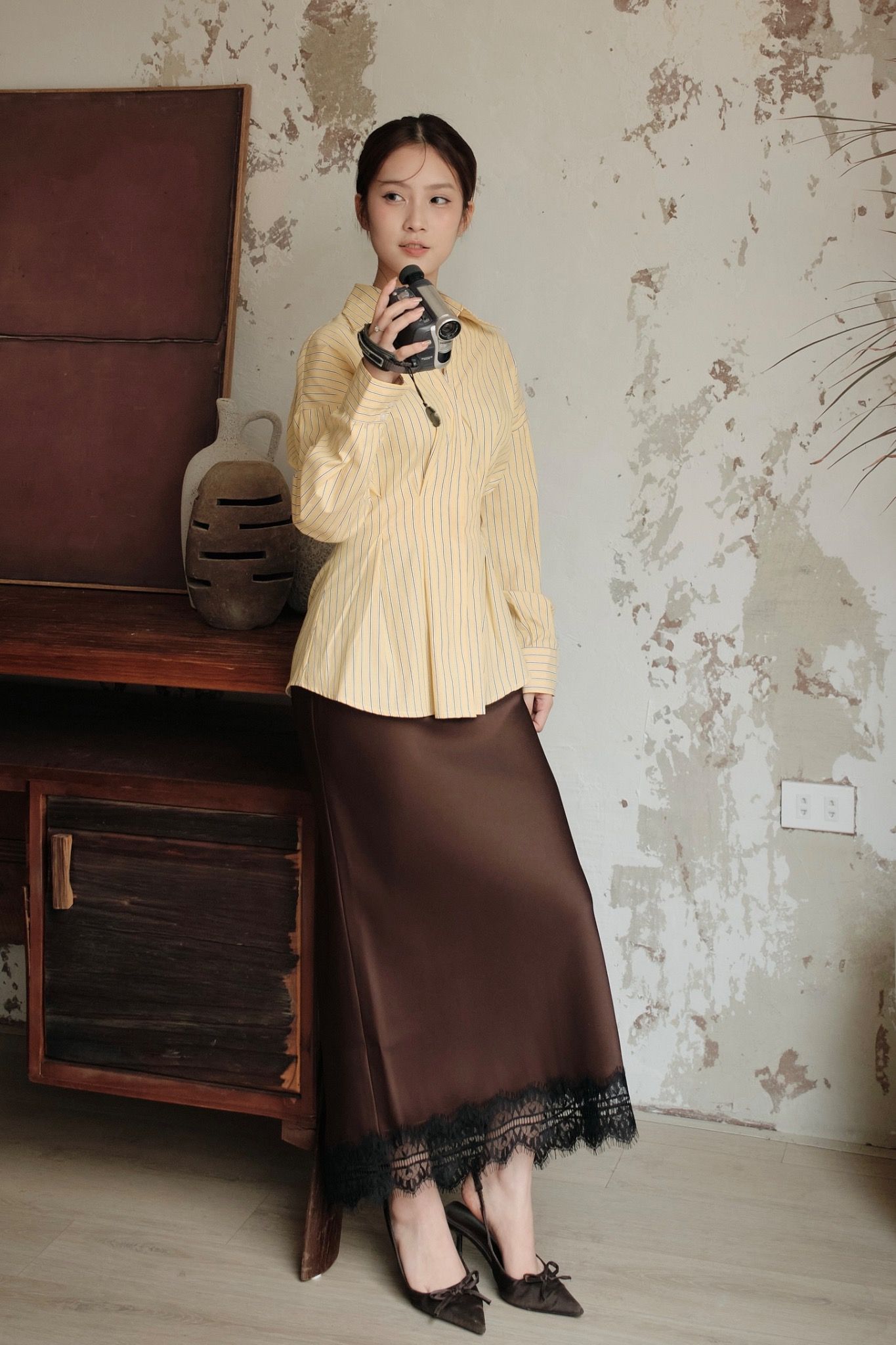  Suri Shirt - Kẻ Vàng 
