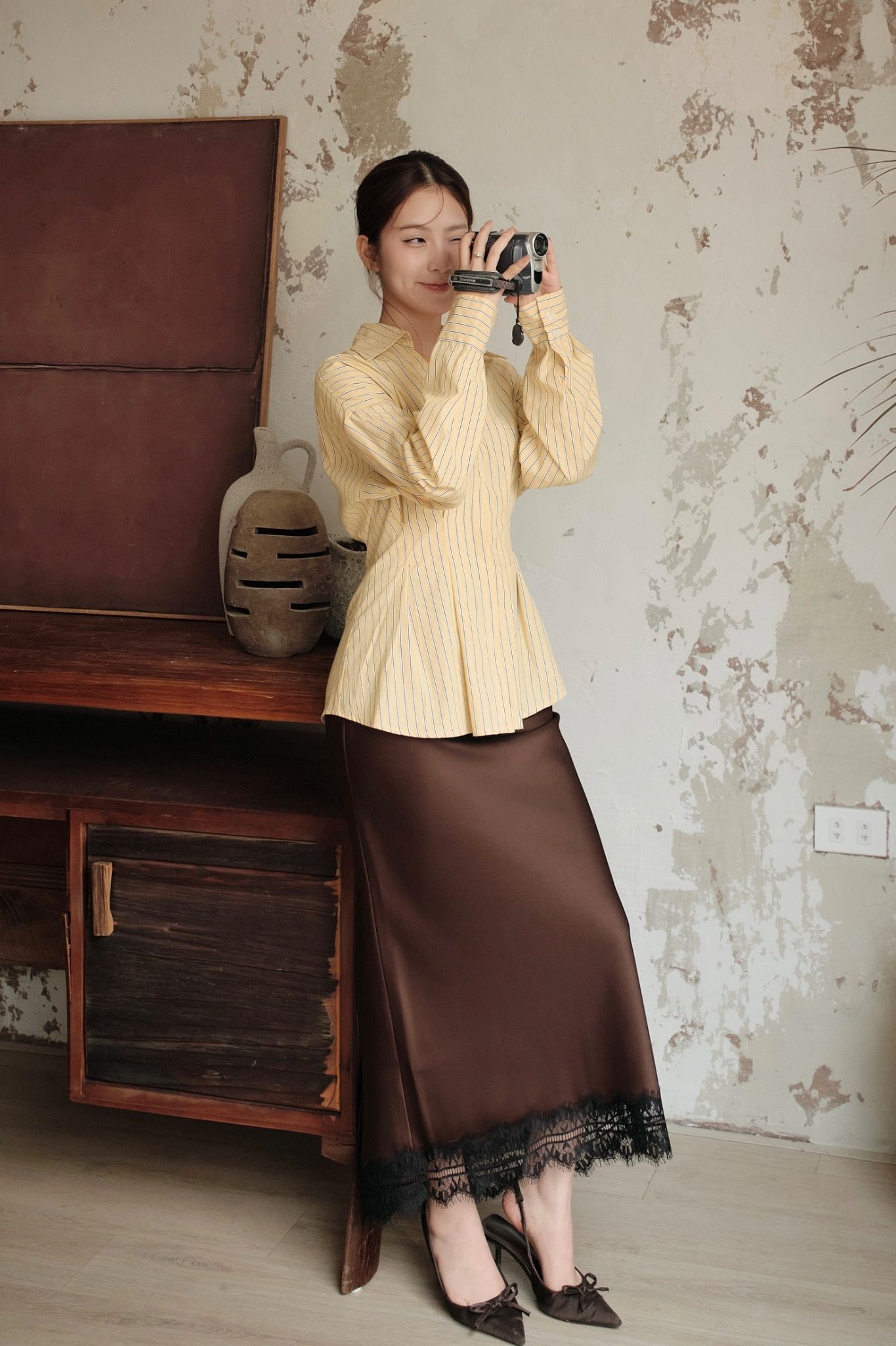  Suri Shirt - Kẻ Vàng 