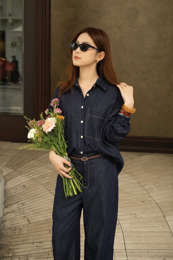 Indigo Denim Shirt - Xanh