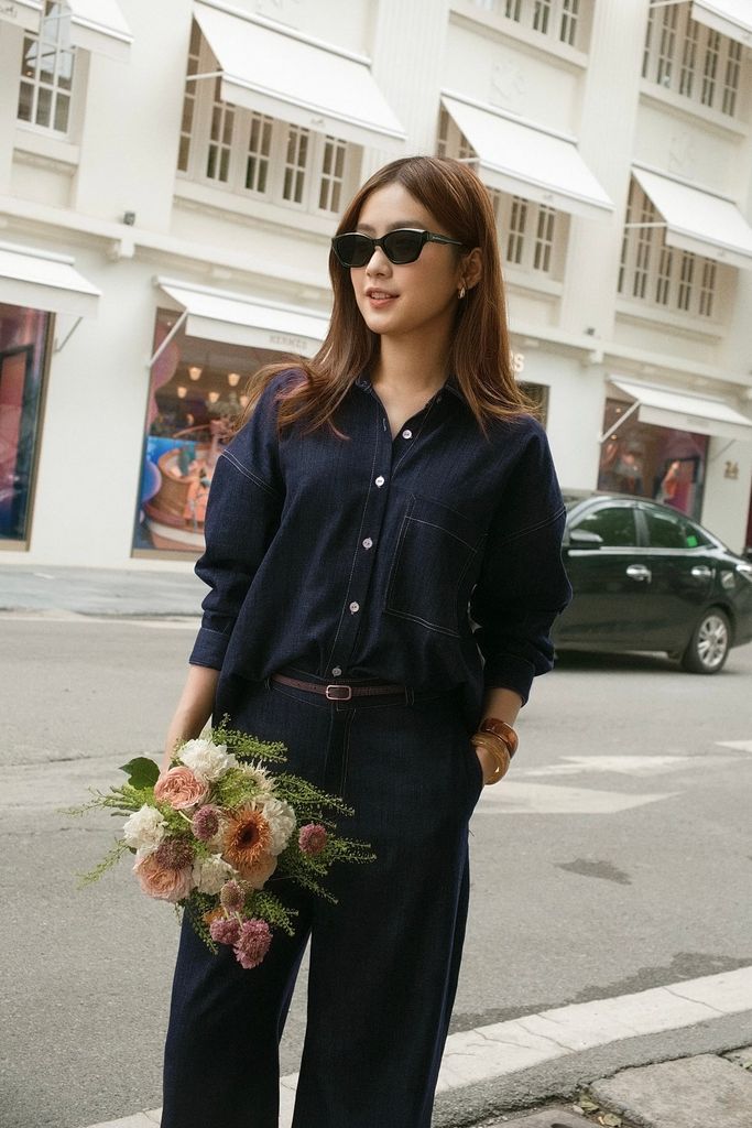 Indigo Denim Shirt - Xanh