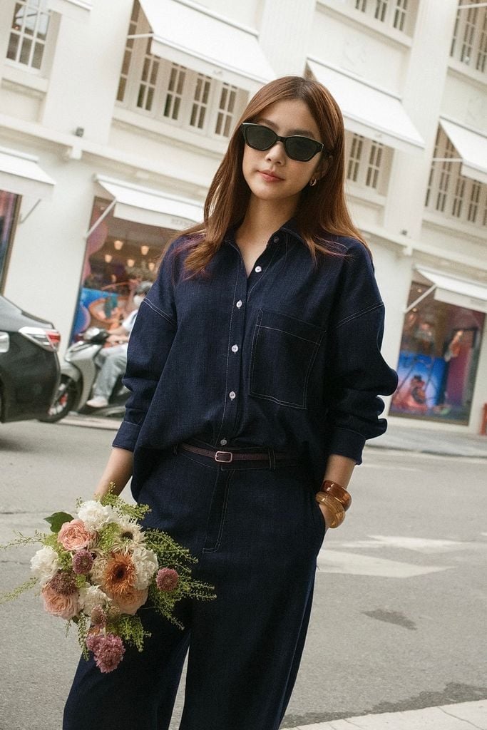 Indigo Denim Shirt - Xanh