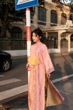  Áo Dài Ngọc - Hồng 