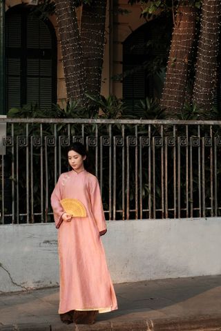  Áo Dài Ngọc - Hồng 