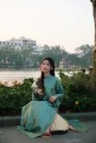  Áo Dài Lam - Xanh Ngọc 
